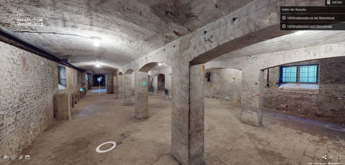 Neu: 360° Rundgang durch den Keller